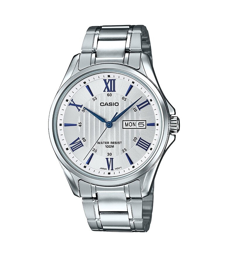 Zegarek Casio MTP-1384D -7A2VEF na białym tle z przodu