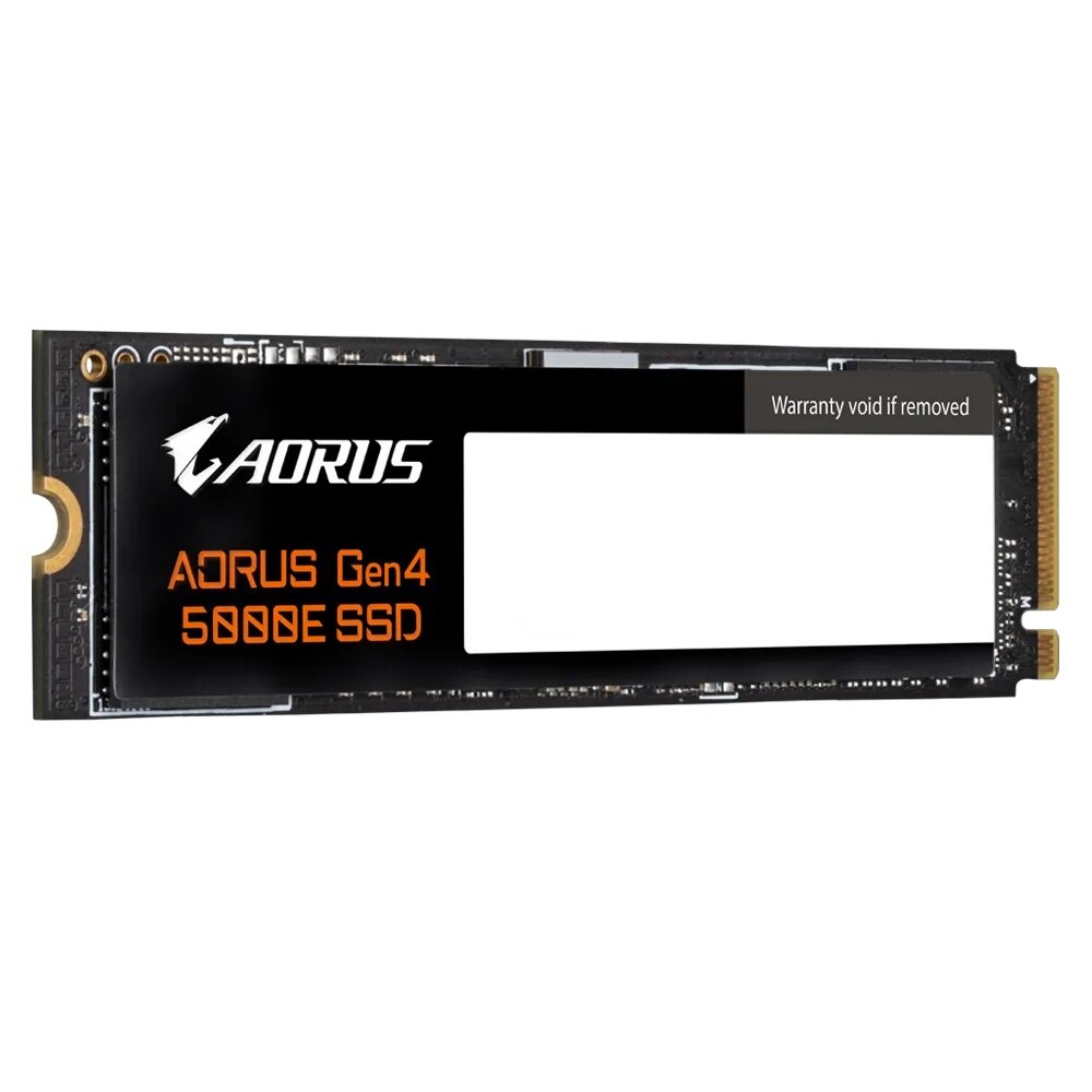 Dysk SSD Gigabyte AORUS Gen4 5000E 1TB widok od przodu w poziomie