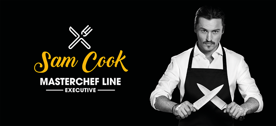 Termorobot Sam Cook PSC11 - kucharz na banerze reklamowym