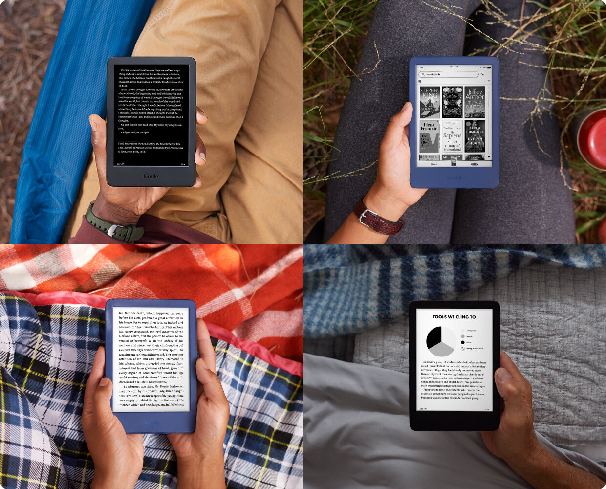 Czytnik e-Booków Amazon Kindle 11 w wielu rękach