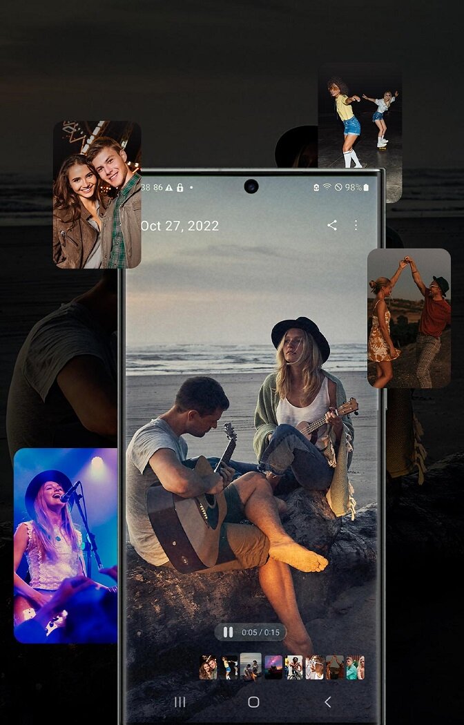 Smartfon Samsung Galaxy S23 Ultra SM-S918 - nagrywanie filmików