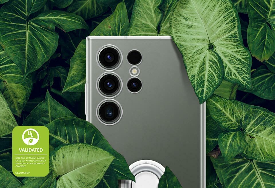 Etui do Samsung Galaxy S23 Ultra Clear Gadget Case w liściach