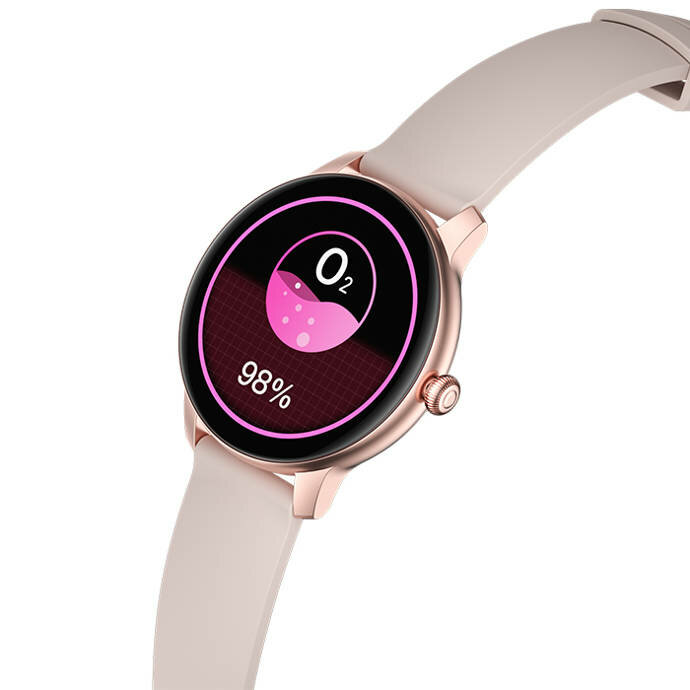 Smartwatch Imlab W11L różowy pomiar saturacji