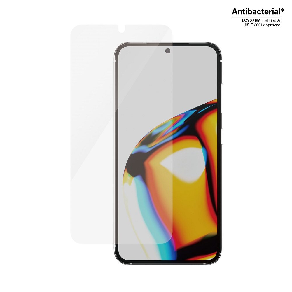 Szkło hartowane z aplikatorem do Samsung Galaxy S23 PanzerGlass™ Ultra-Wide Fit na białym tle