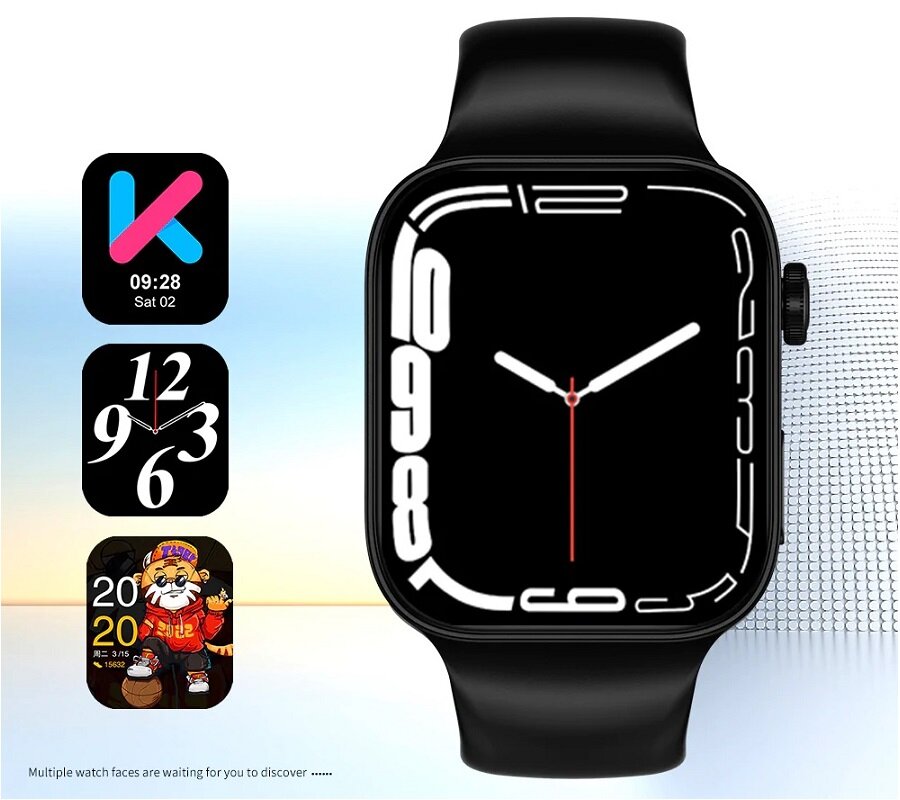 Smartwatch Kumi KU2 Max KU-KU2MAX/BK od frontu