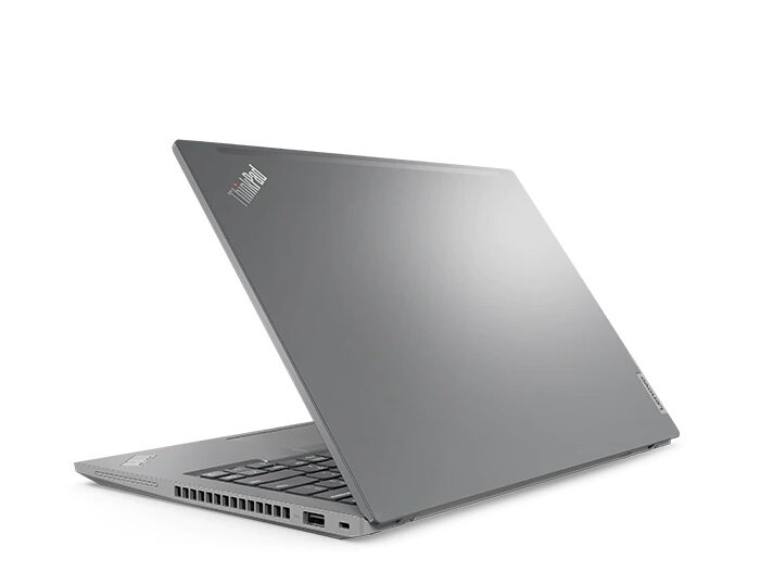 Laptop Lenovo Thinkpad P14s Gen 3 laptop prawie zamknięty od boku
