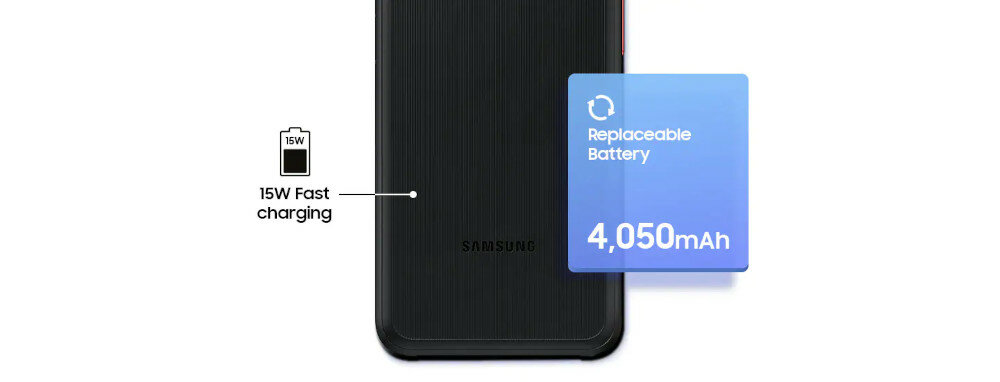Smartfon Samsung Galaxy XCover6 Pro 6/128GB czarny pojemność baterii i prędkość ładowania