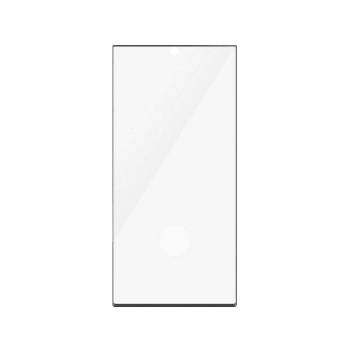 Szkło hartowane PanzerGlass Ultra-Wide Fit do Samsung Galaxy S23 Ultra frontem na białym tle