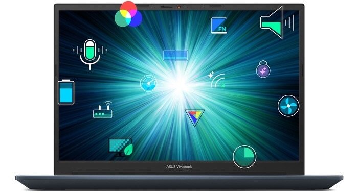 Laptop Asus Vivobook Pro 14 OLED M6400RC-KM014W od frontu