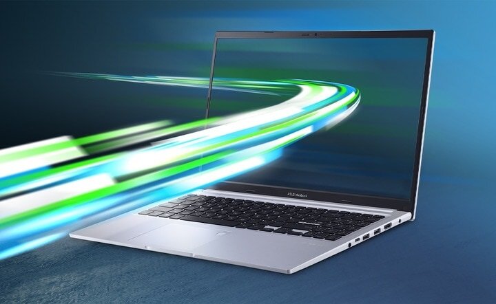 Laptop Asus Vivobook 15 D1502IA-BQ190W pod skosem w lewo