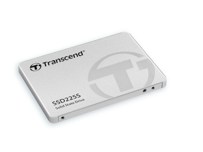 Dysk SSD Transcend TS2TSSD225S 2TB widoczny z góry lewym bokiem