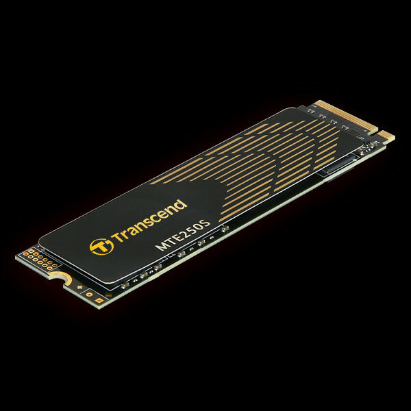 Dysk SSD Transcend 250S M.2 zdjęcie dysku pod skosem