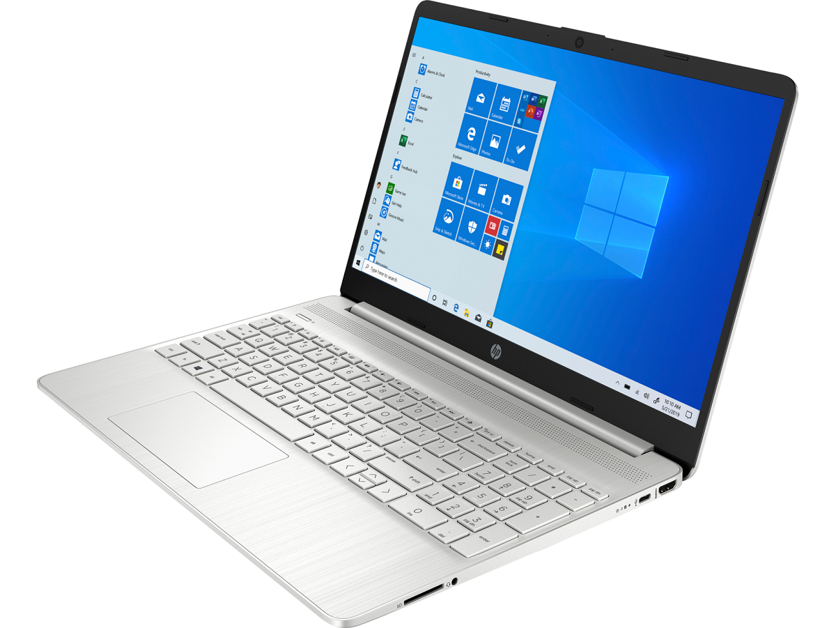 Laptop HP 15S-EQ2124NW 8GB/512GB Srebrny od prawej strony