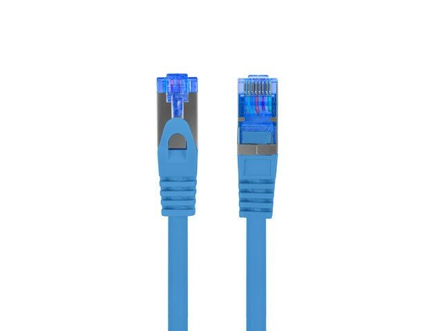 Patch cord Lanberg PCF6A-10CC-0025-B S/FTP widok od frontu