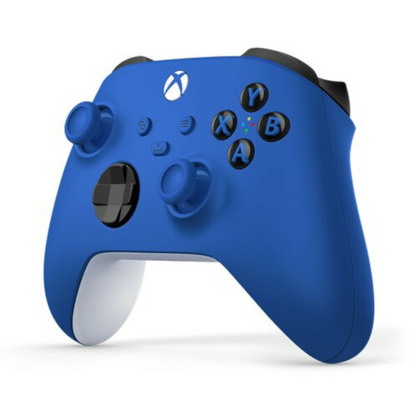 Kontroler Microsoft Xbox Series Wireless niebieski widok kontrolera z prawego boku