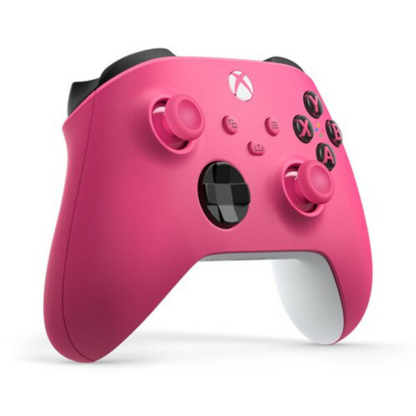Kontroler Microsoft Xbox Series Wireless różowy widok kontrolera z prawego boku