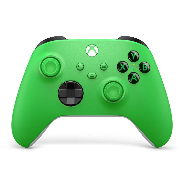 Kontroler Microsoft Xbox Series Wireless zielony widok kontrolera od frontu