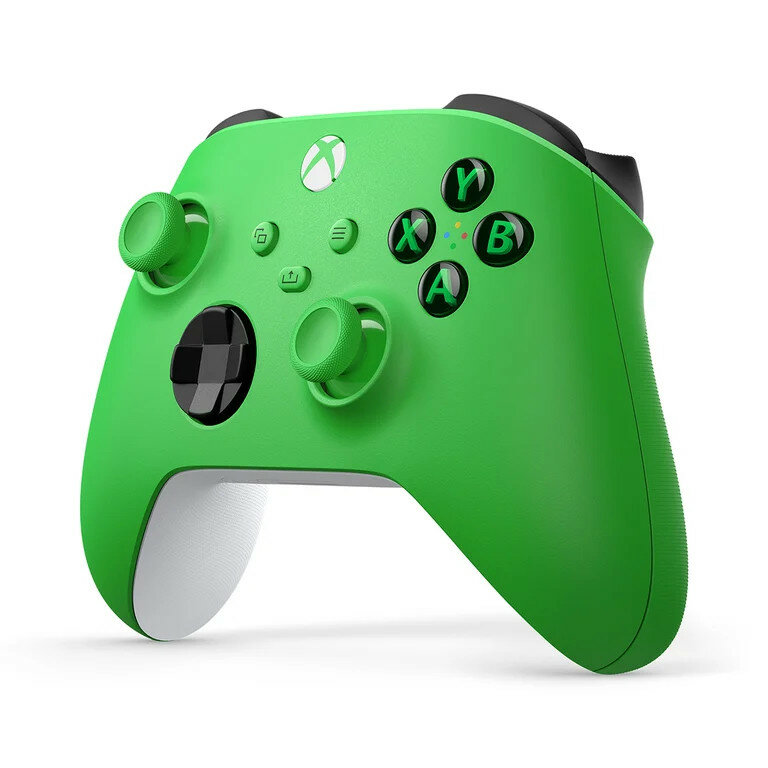 Kontroler Microsoft Xbox Series Wireless zielony widok kontrolera z lewego boku