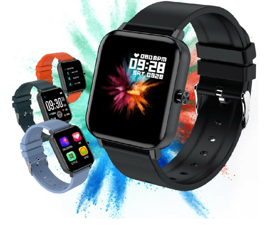 Smartwatch ZTE Watch Live czarny cztery kolory zegarków a czarny w centrum