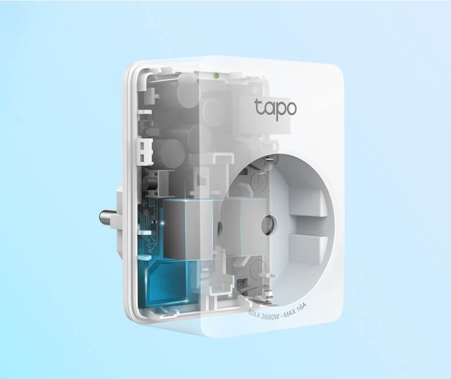 Inteligentne minigniazdo TP-Link TAPO P110 WiFi, przekrój poprzeczny urządzenia