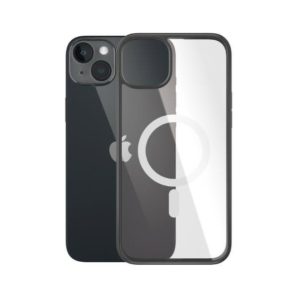 Etui PanzerGlass ClearCase MagSafe iPhone 14 Plus frontem położone na tyle telefonu