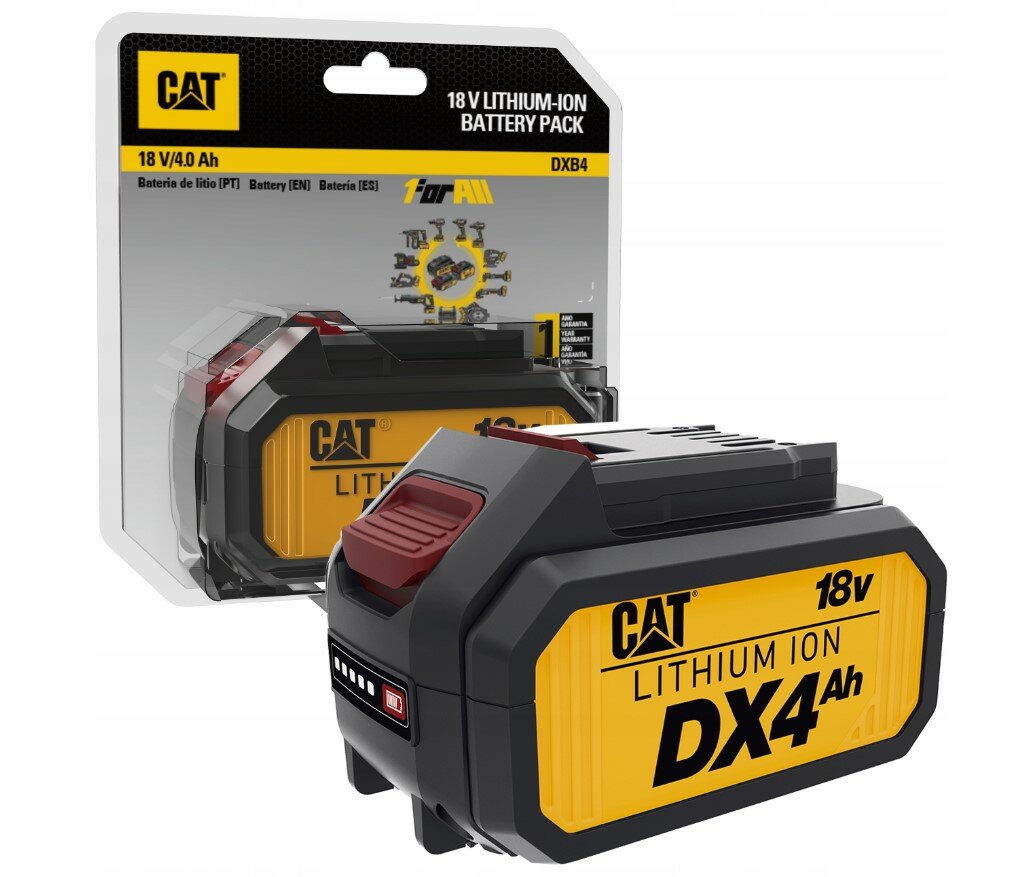 Akumulator CAT DXB4 18V 4.0Ah widok od boku
