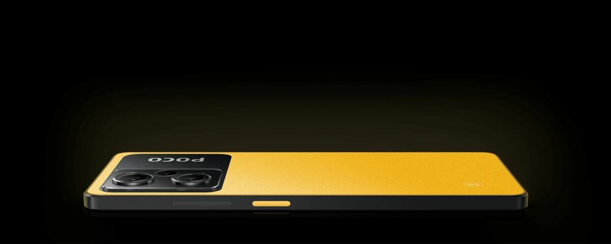 Smartfon Xiaomi Poco X5 Pro 5G 8/256 żółty widok z boku