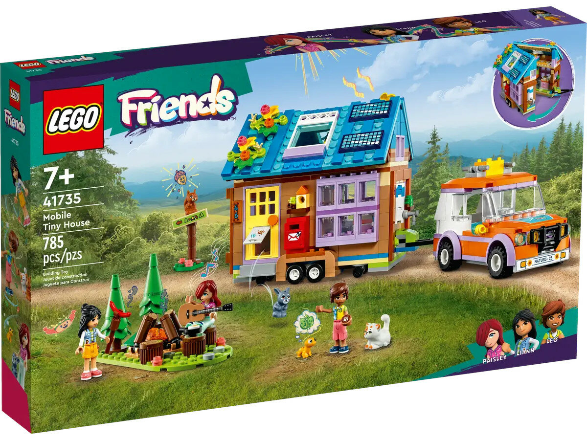 Klocki Lego Friends 41735 mobilny domek pokazane opakowanie na białym tle