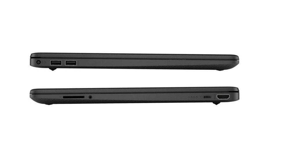 Laptop HP 15s-eq2354nw Ryzen 3-5300U czarny  zamknięty laptop widok -  z dwóch stron