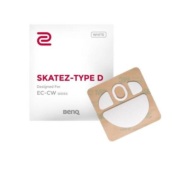 Ślizgacze do myszy komputerowej BENQ Zowie Skatez-Type D grafika przedstawia produkt w opakowaniu
