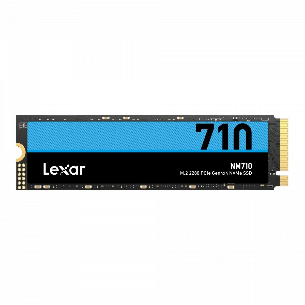 Dysk SSD Lexar NM710 2TB  M.2 PCIe NVMe widok od przodu w poziomie