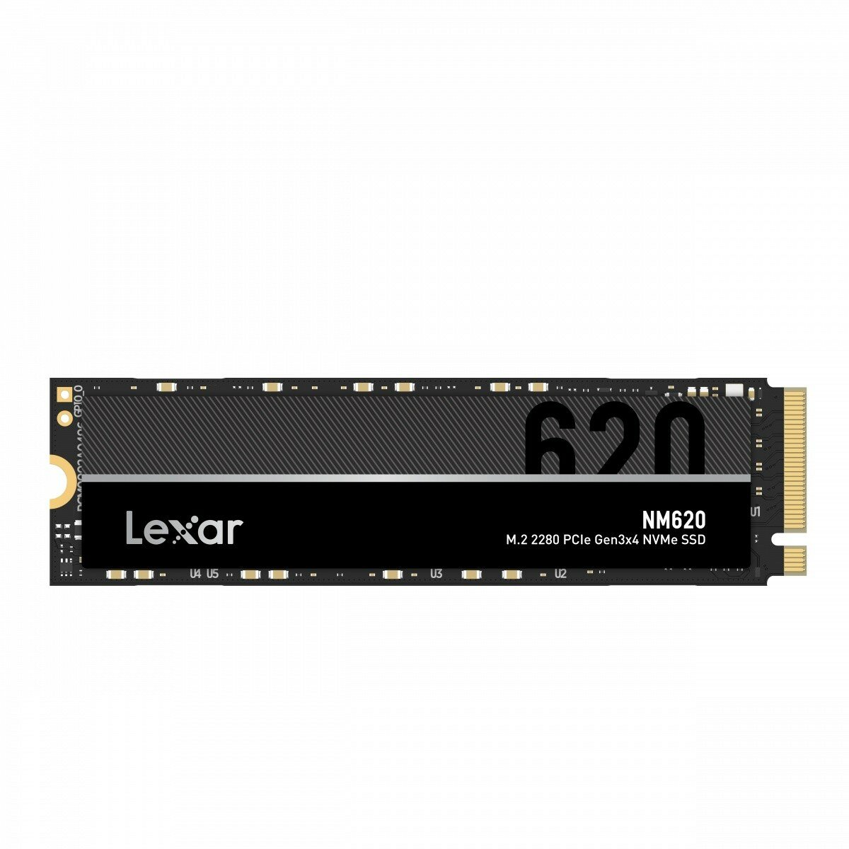 Dysk SSD Lexar NM620 512GB  M.2 PCIe NVMe  widok od przodu w poziomie