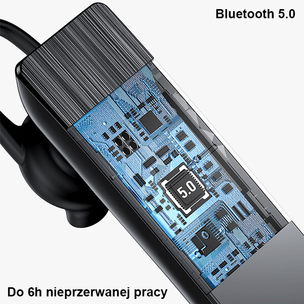 Słuchawka Usams BT2 Bluetooth 5.0  wnętrze słuchawki