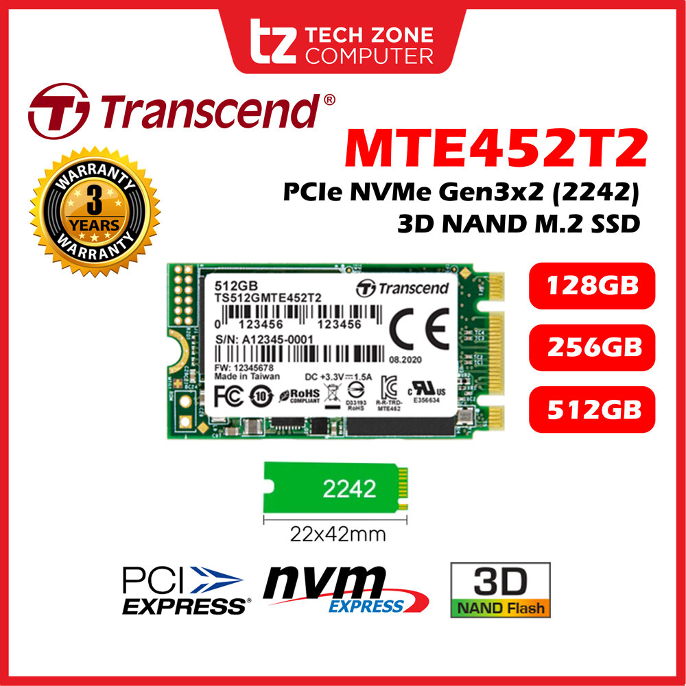 Dysk SSD TRANSCEND 128GB zdjęcie dysku z opisem i gwarancjami