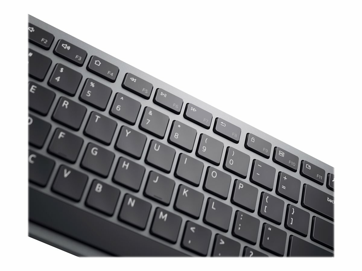 Klawiatura Dell Multi-Device KB700 US zbliżenie na klawisze klawiatury