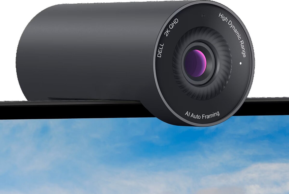 Kamera internetowa Dell WB5023 2K kamera zamontowana  na monitorze