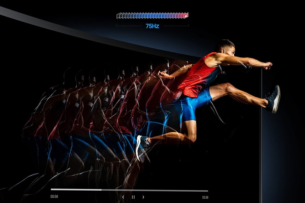 Monitor Samsung S36C 27” widok na animację płynnego obrazu