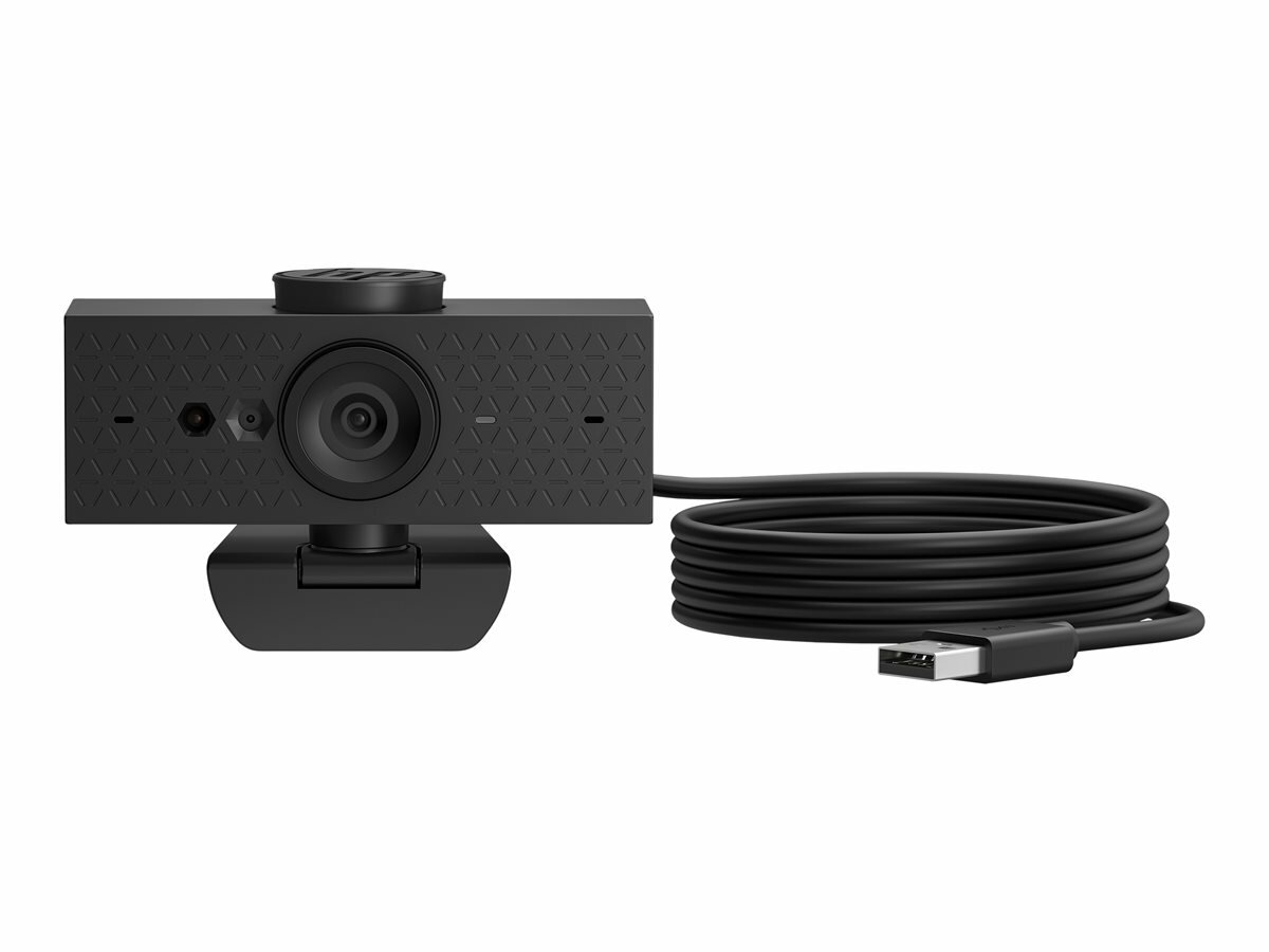 Kamera internetowa HP 620 FHD widok kamery od przodu wraz z przewodem