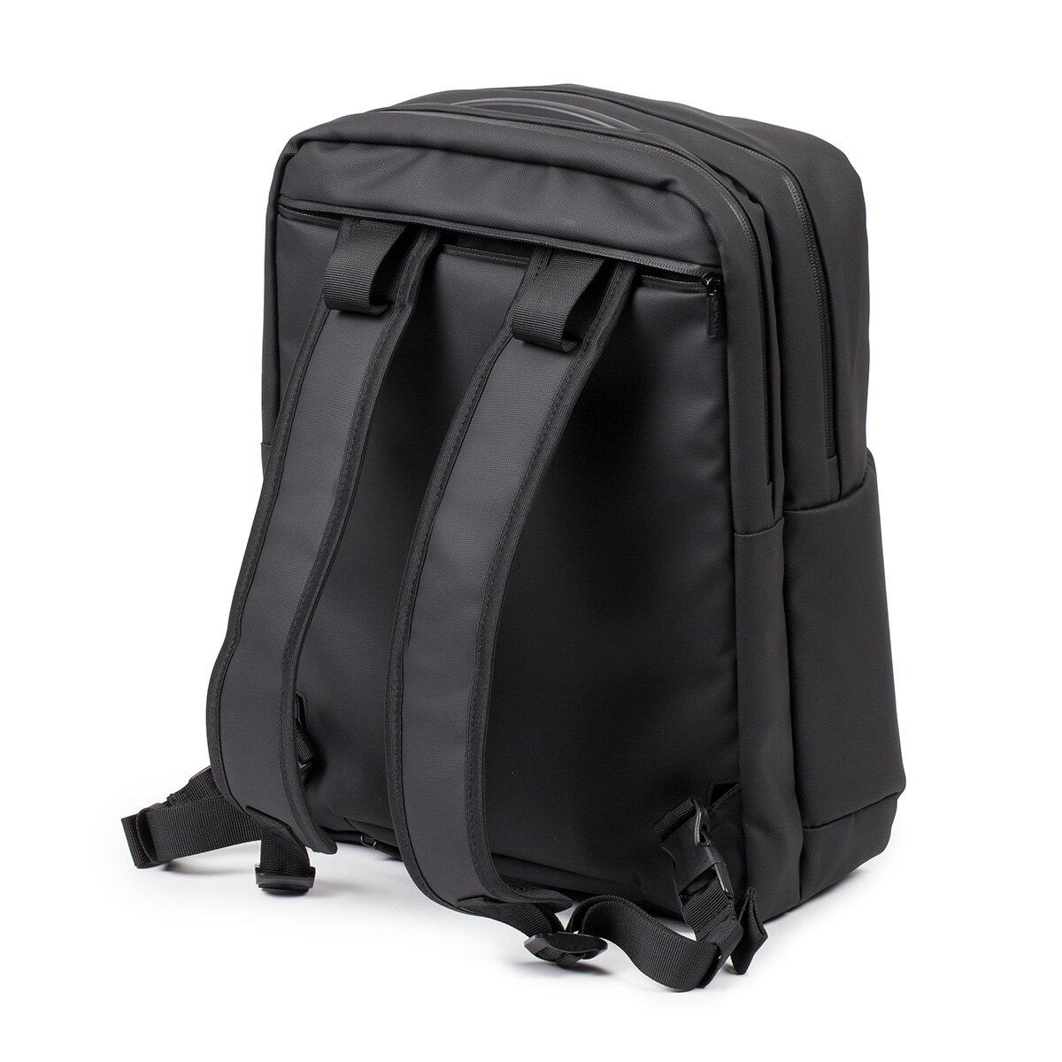 Plecak na laptopa Lexon Challenger 15 czarny widok plecaka od tyłu na białym tle