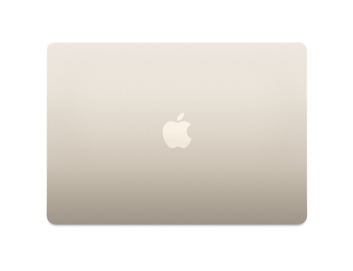 Laptop Apple MacBook Air 15' M2 8/256GB Złoty widok na laptopa od góry