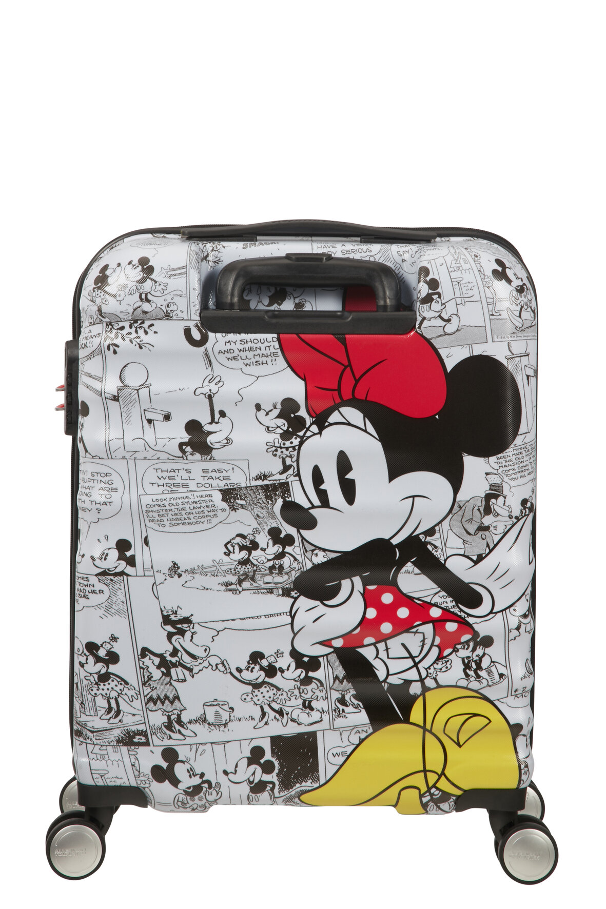 Walizka American Tourister Minnie Comics Disney spin.55/20 widok na walizkę od tyłu