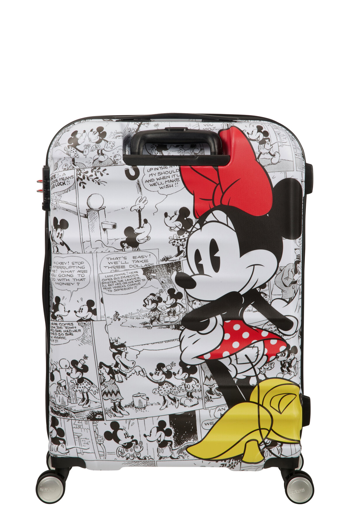 Walizka American Tourister Minnie Comics Disney spin.67/24 widok na walizkę od tyłu