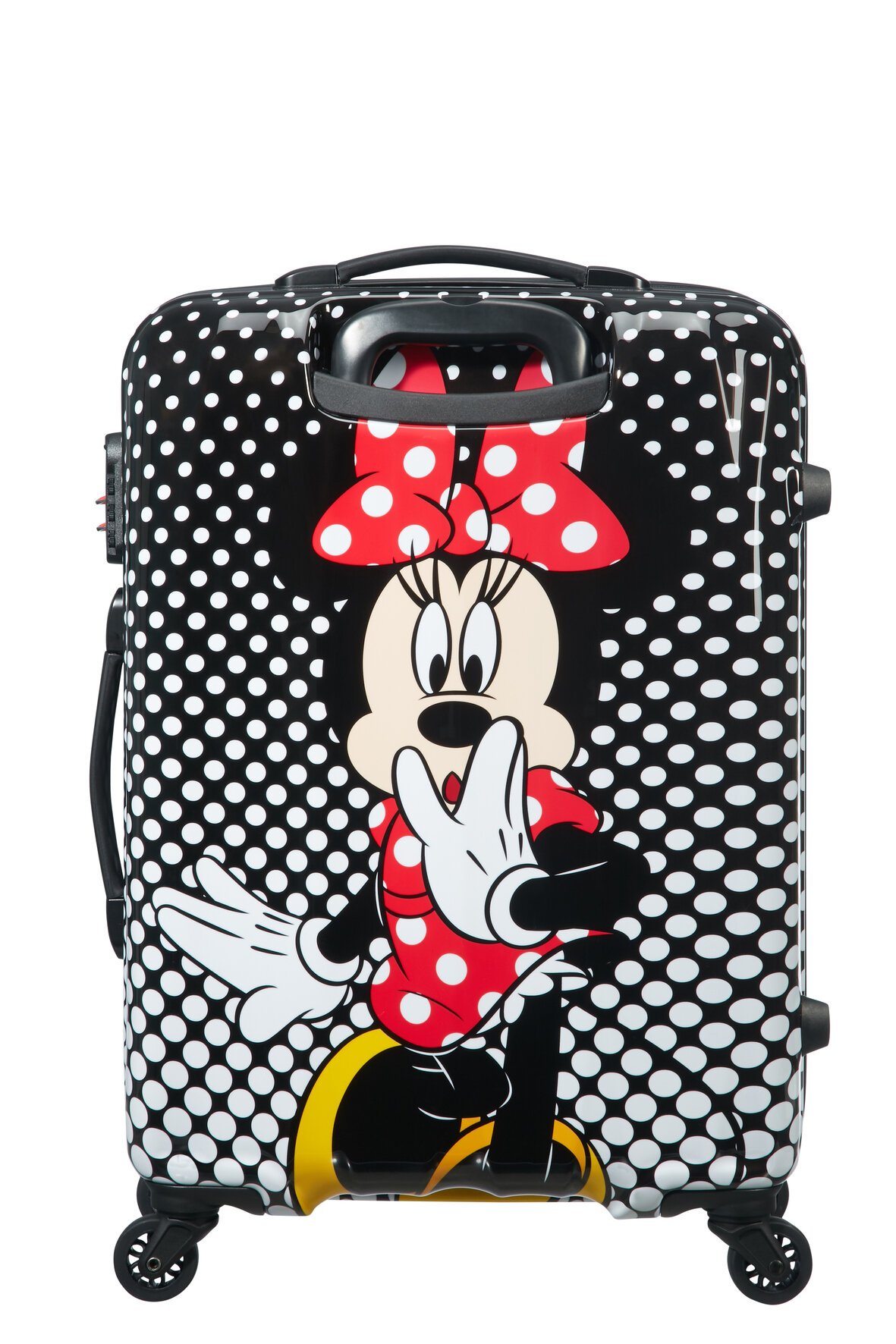 Walizka American Tourister Minie Mouse Disney Legends spin.65/24 widok na walizkę od tyłu