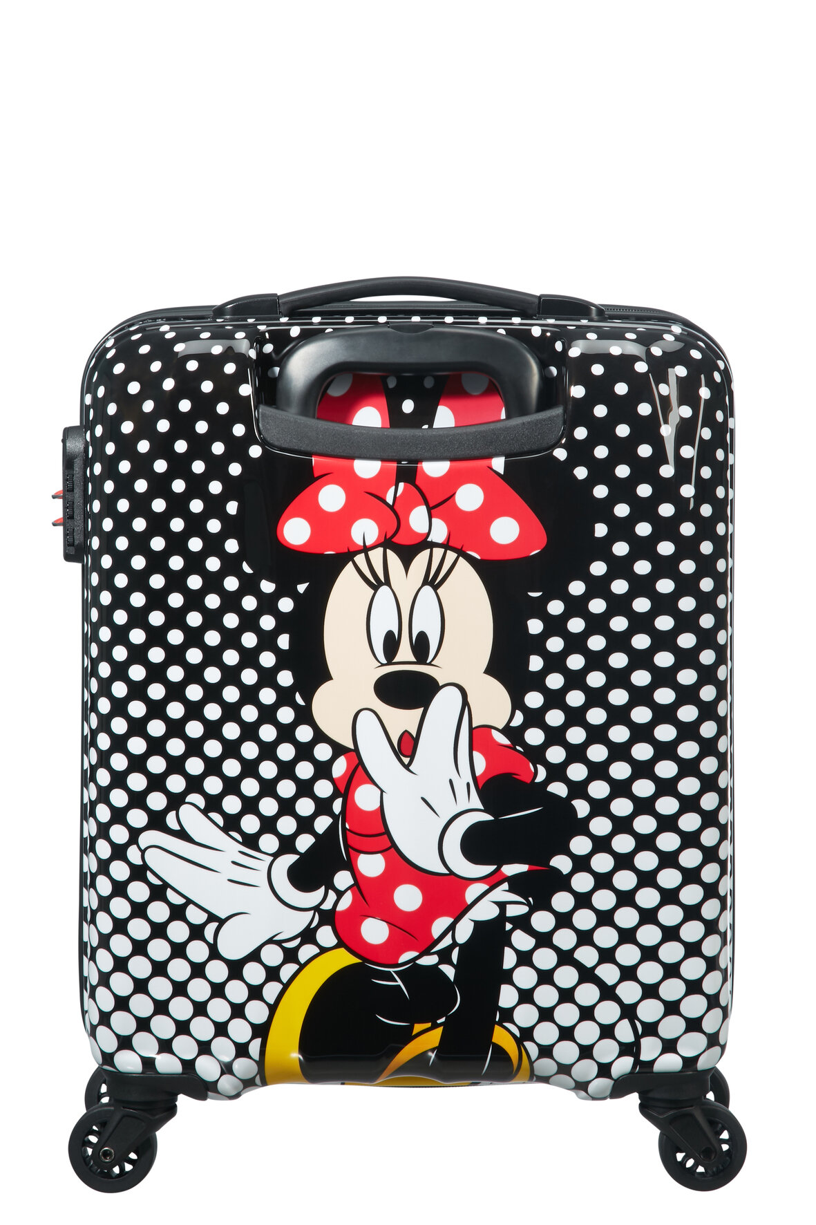 Walizka American Tourister Minie Mouse Disney Legends spin.55/20 widok na walizkę od tyłu