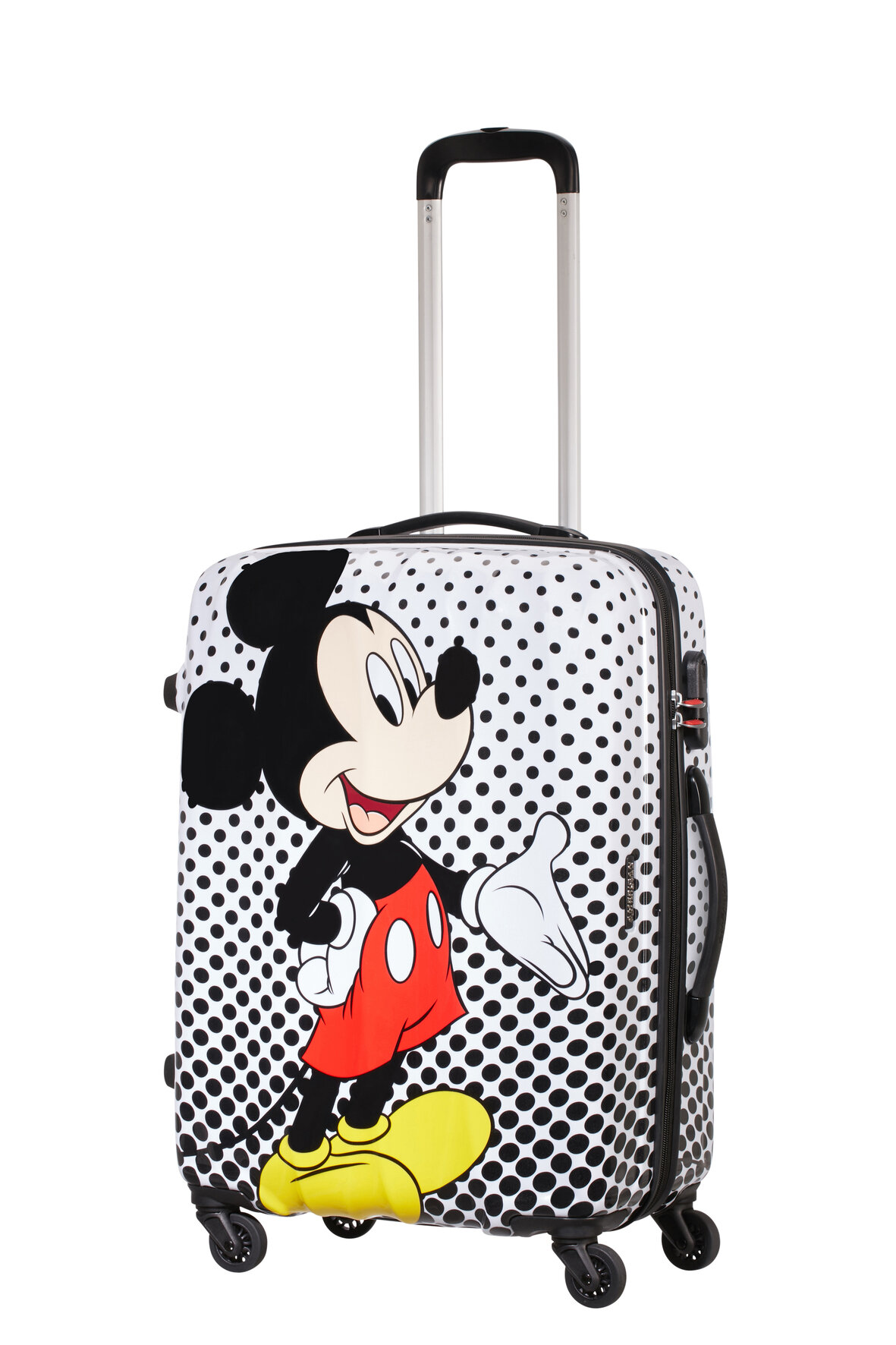 Walizka American Tourister Mickey Mouse Disney Legends spin.65/24 widok na walizkę pod skosem