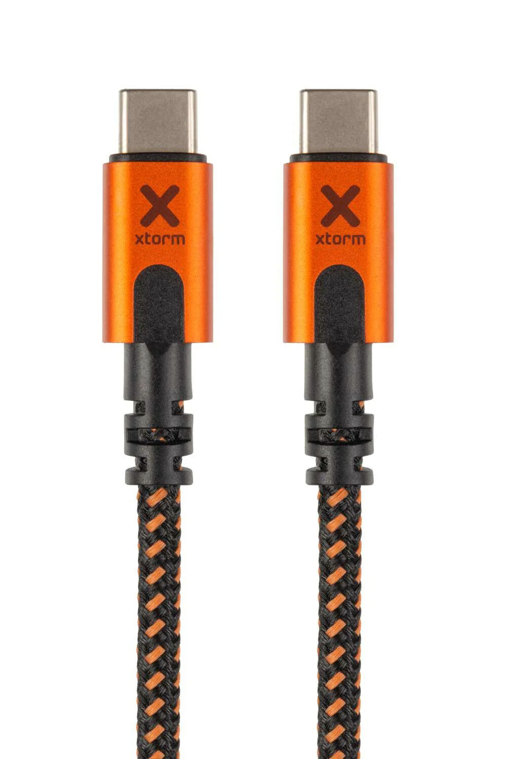 Kabel USB-C Xtreme XCXX005 pomarańczowy dwie końcówki kabla