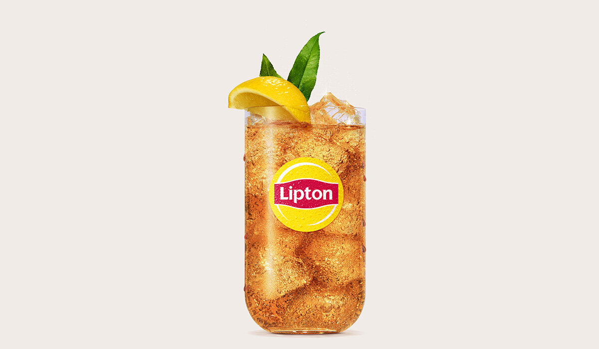 Syrop SodaStream Lipton Lemon Ice Tea grafika przedstawiająca gotowy napój