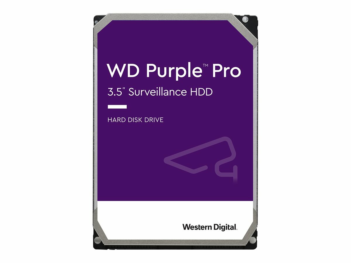 Dysk Western Digital Purple Pro 14TB SATA widok dysku od przodu