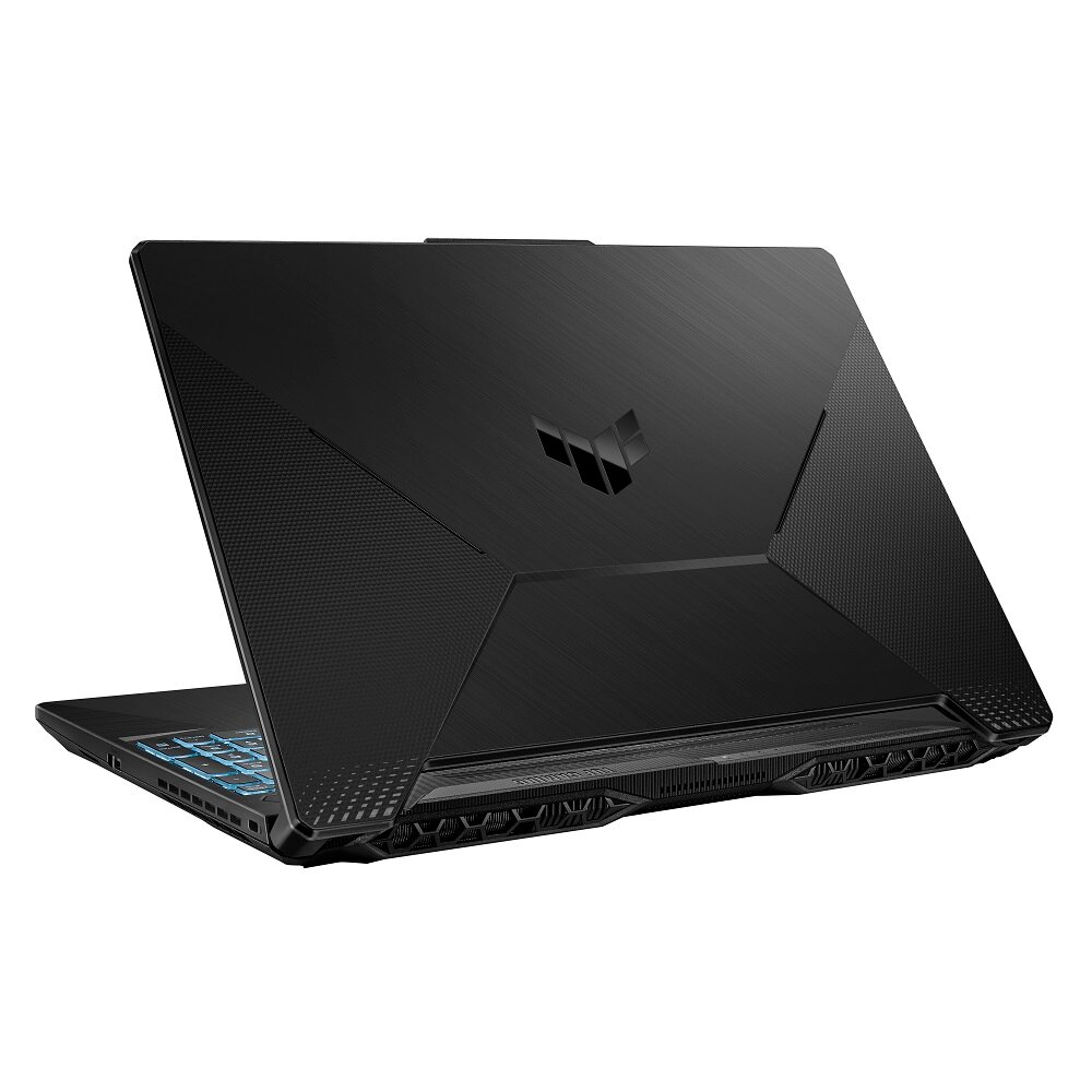 Laptop Asus FX506HF-HN018W TUF Gaming F15 15,6' 16/512GB grafika przedstawia laptop od tyłu