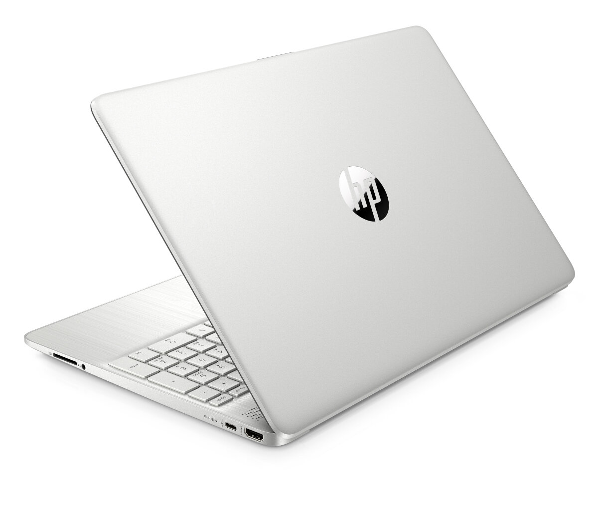 Laptop HP 15s-eq2162nw 15,6' 8/512GB widok na laptop od tyłu pod skosem